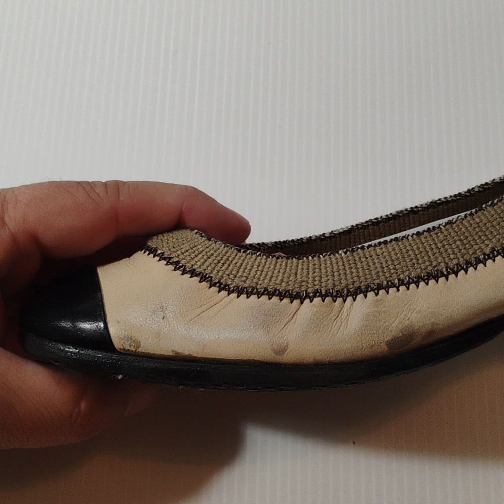 CHANEL Lambskin Leather Ballerina Flats Size 37EU With CALLOUTS - Picture 14 of 16
